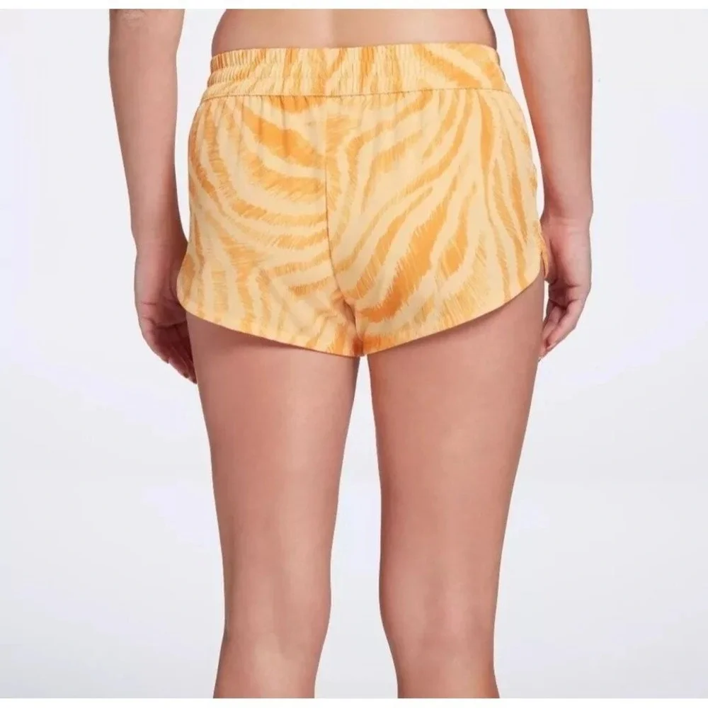 DSG Women's Stride Run Shorts Size 2X Orange‎ Built In Brief NWT 3